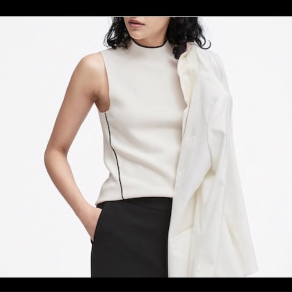 Banana Republic mock neck sweater tank | L